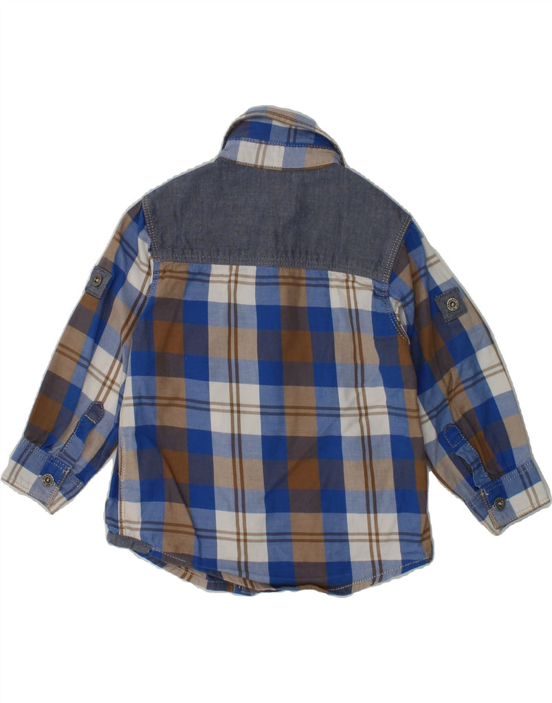 TIMBERLAND Baby Boys Shirt 12-18 Months Blue Check Cotton | Vintage Timberland | Thrift | Second-Hand Timberland | Used Clothing | Messina Hembry 