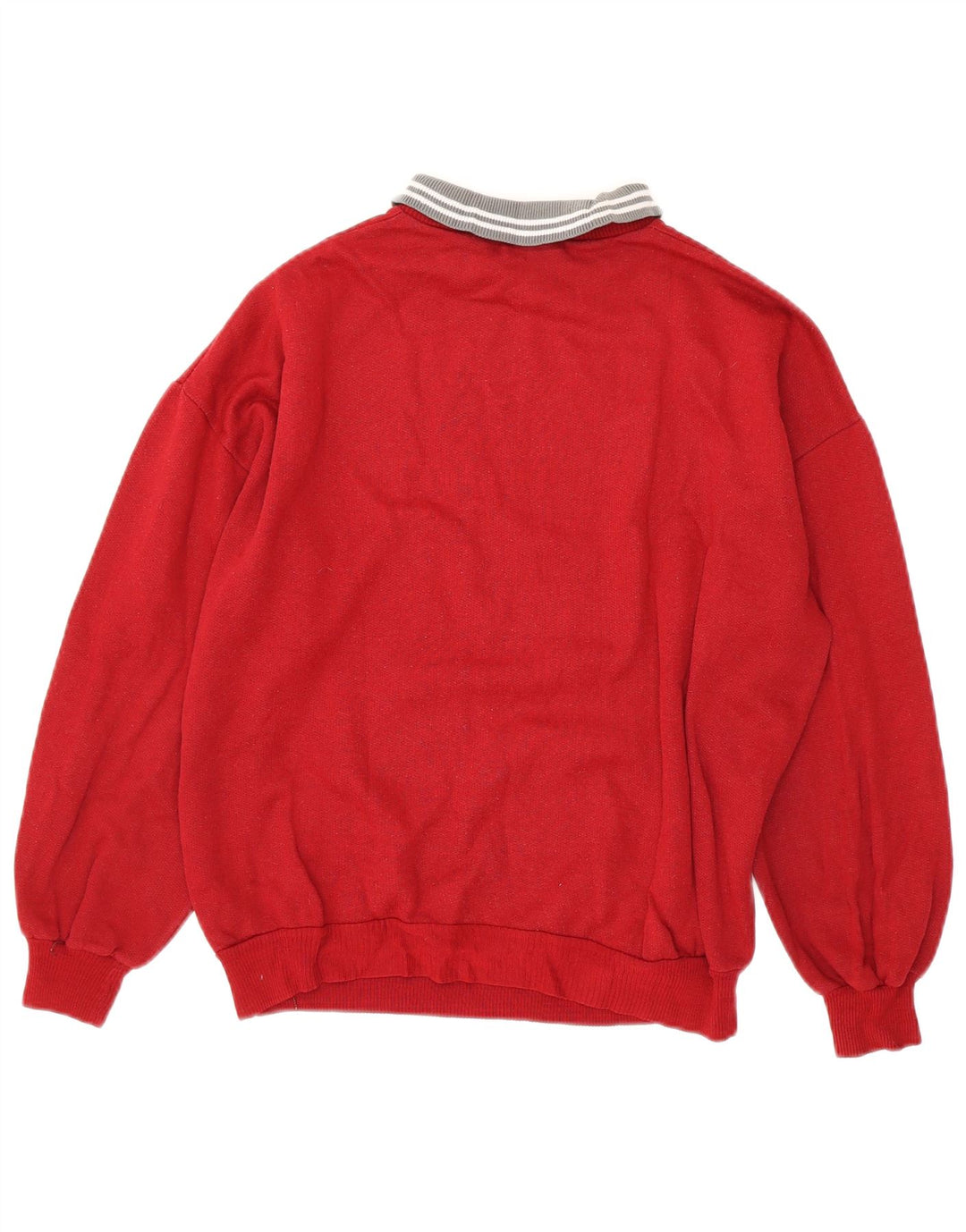 EXPRESS Womens Oversized Graphic Sweatshirt Jumper UK 14 Medium Red