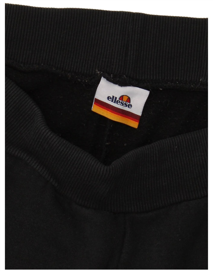 ELLESSE Womens Tracksuit Trousers Joggers UK 14 Medium  Black