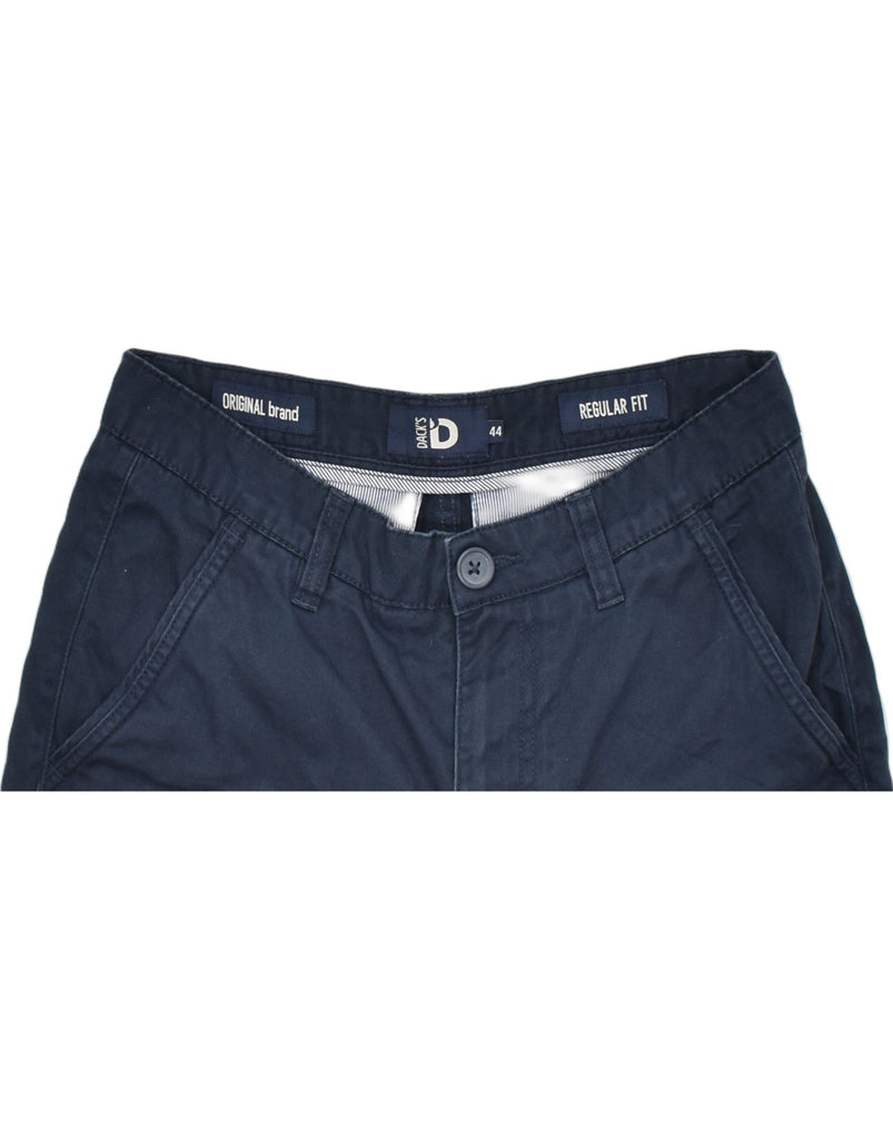 DACK'S Mens Regular Fit Chino Shorts IT 44 XS W30 Navy Blue Cotton | Vintage | Thrift | Second-Hand | Used Clothing | Messina Hembry 