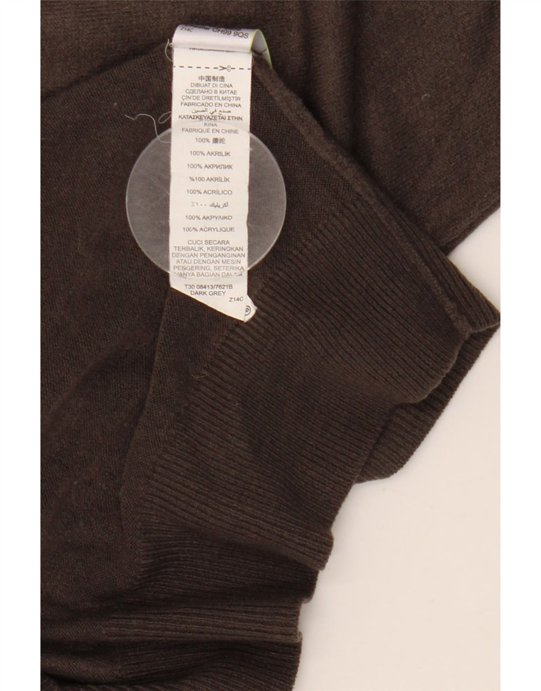 Marks & Spencer Mens Roll Neck Jumper Sweater Medium Grey Acrylic