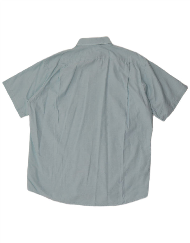 Lacoste Mens Short Sleeve Shirt Size 42 Large Blue