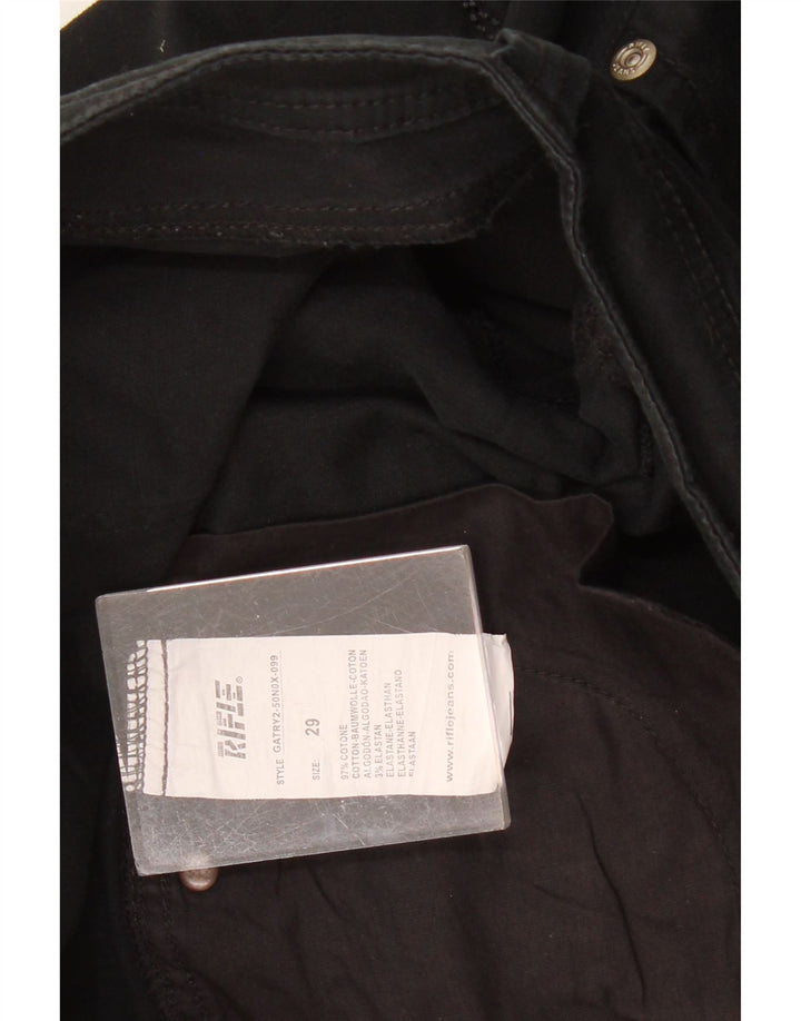 RIFLE Womens Bermuda Shorts W29 Medium Black Cotton