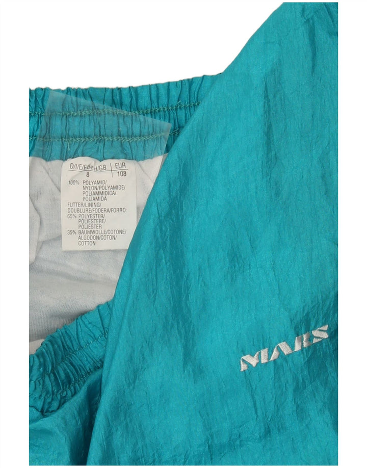 VINTAGE Womens Tracksuit Trousers Joggers UK 16 Large Blue Polyamide