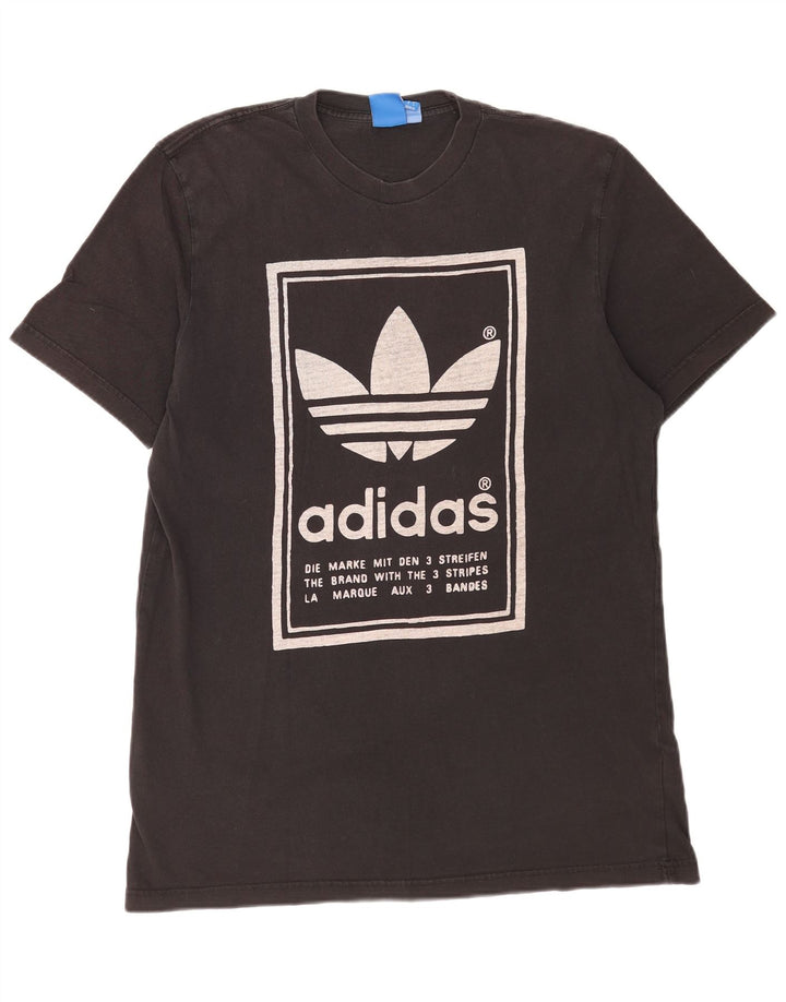 Adidas Mens Graphic T-Shirt Top Large Black Cotton