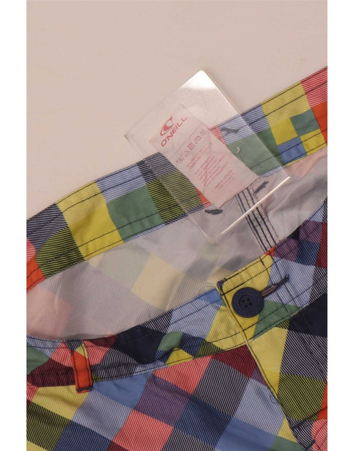 O'Neill Mens Swimming Shorts Medium Multicoloured Check Polyester