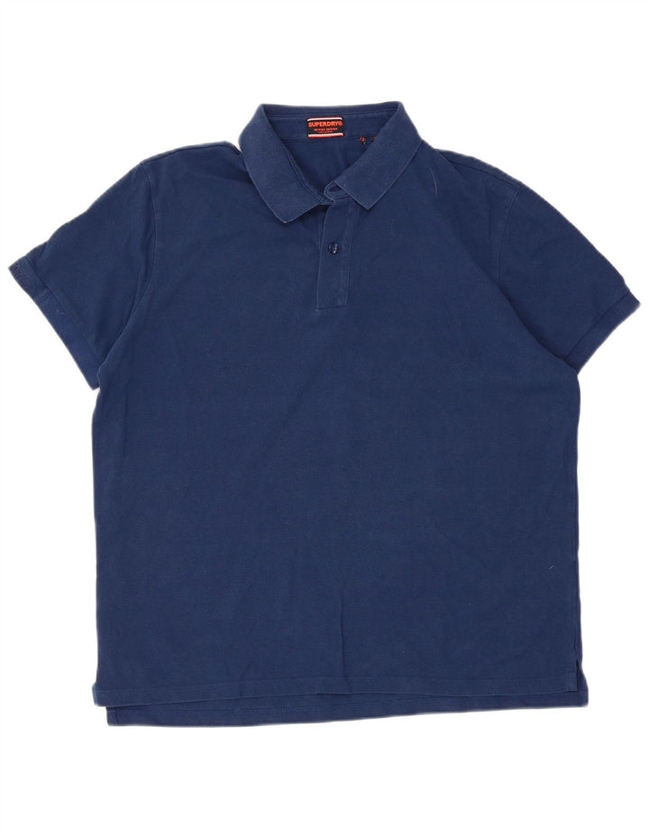 Superdry Mens Polo Shirt XL Navy Blue