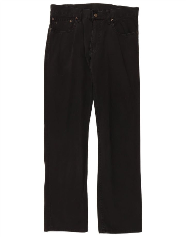 POLO RALPH LAUREN Mens Straight Jeans W32 L32 Black Cotton