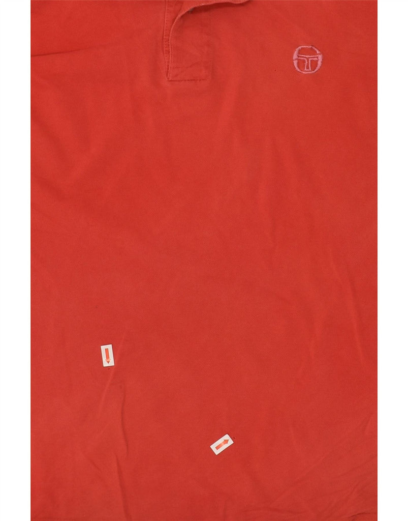 SERGIO TACCHINI Mens Polo Shirt Large Red Cotton Vintage Sergio Tacchini and Second-Hand Sergio Tacchini from Messina Hembry 