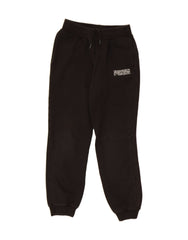 PUMA Boys Tracksuit Trousers Joggers 13-14 Years  Black Cotton