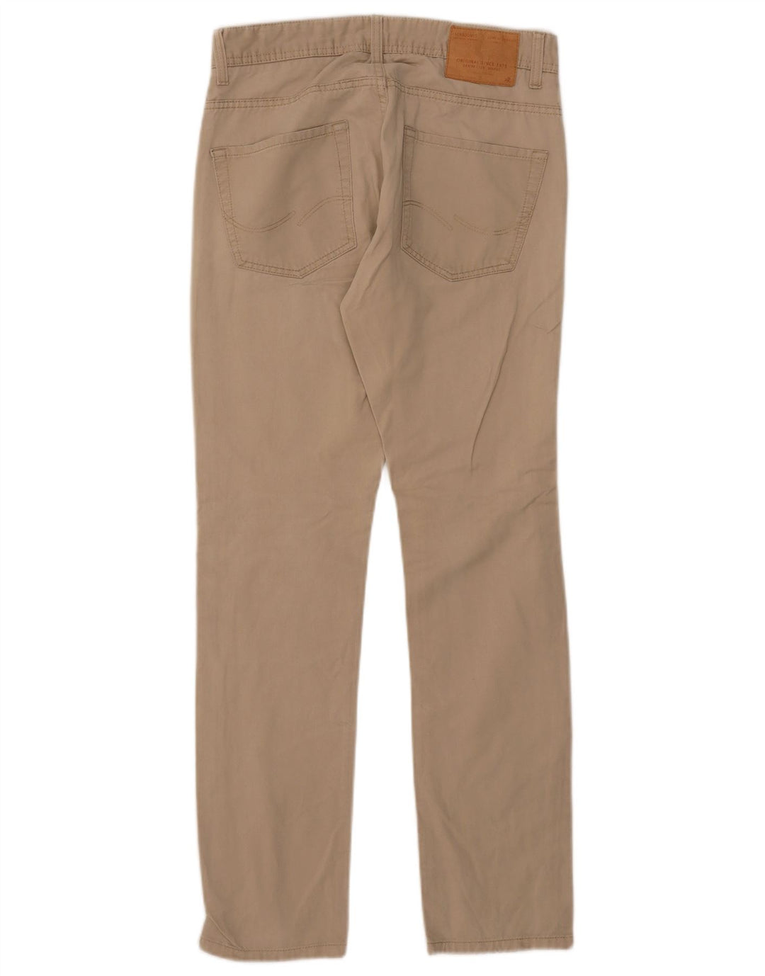 Jack & Jones Mens Slim Casual Trousers W30 L30 Beige