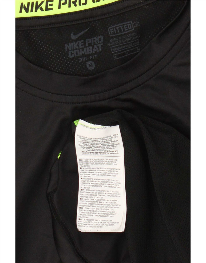 Nike Mens Dri Fit Vest Top Medium Black Colourblock Polyester