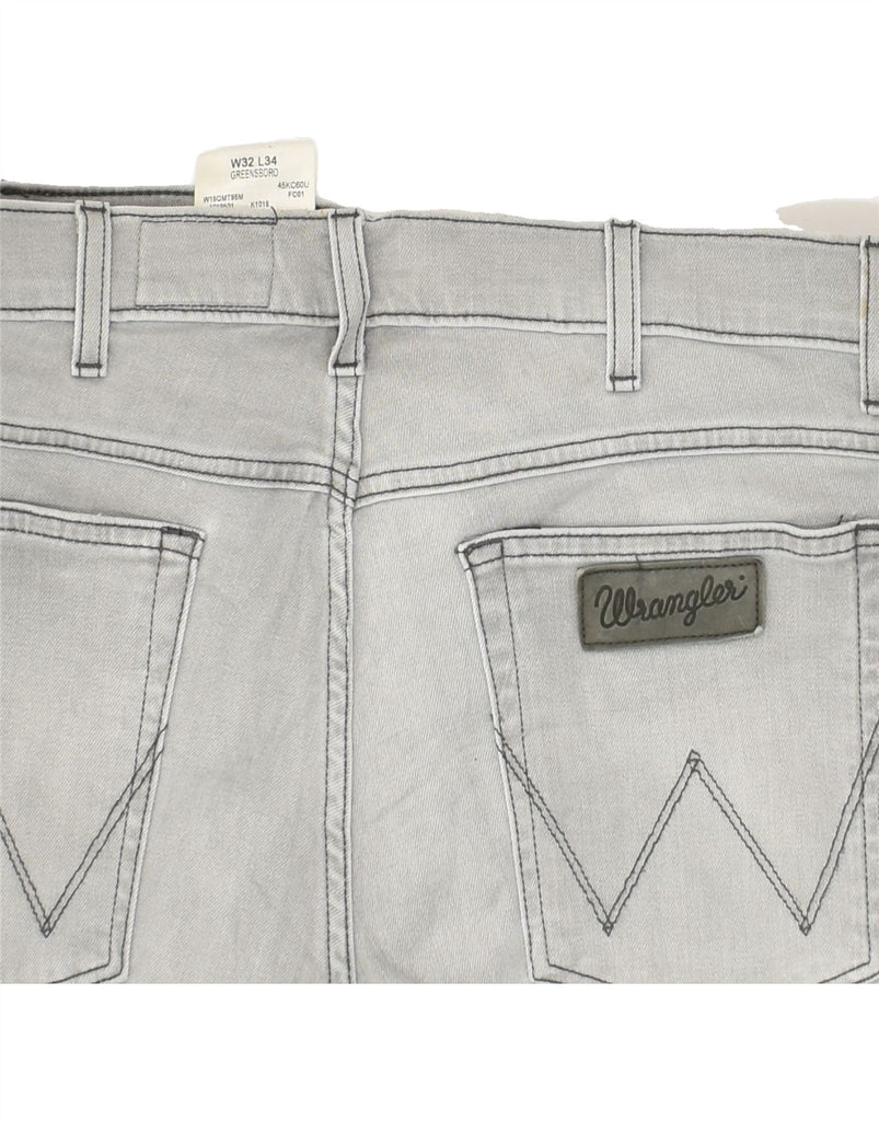 WRANGLER Mens Greensboro Slim Jeans W32 L34  Grey Cotton | Vintage Wrangler | Thrift | Second-Hand Wrangler | Used Clothing | Messina Hembry 