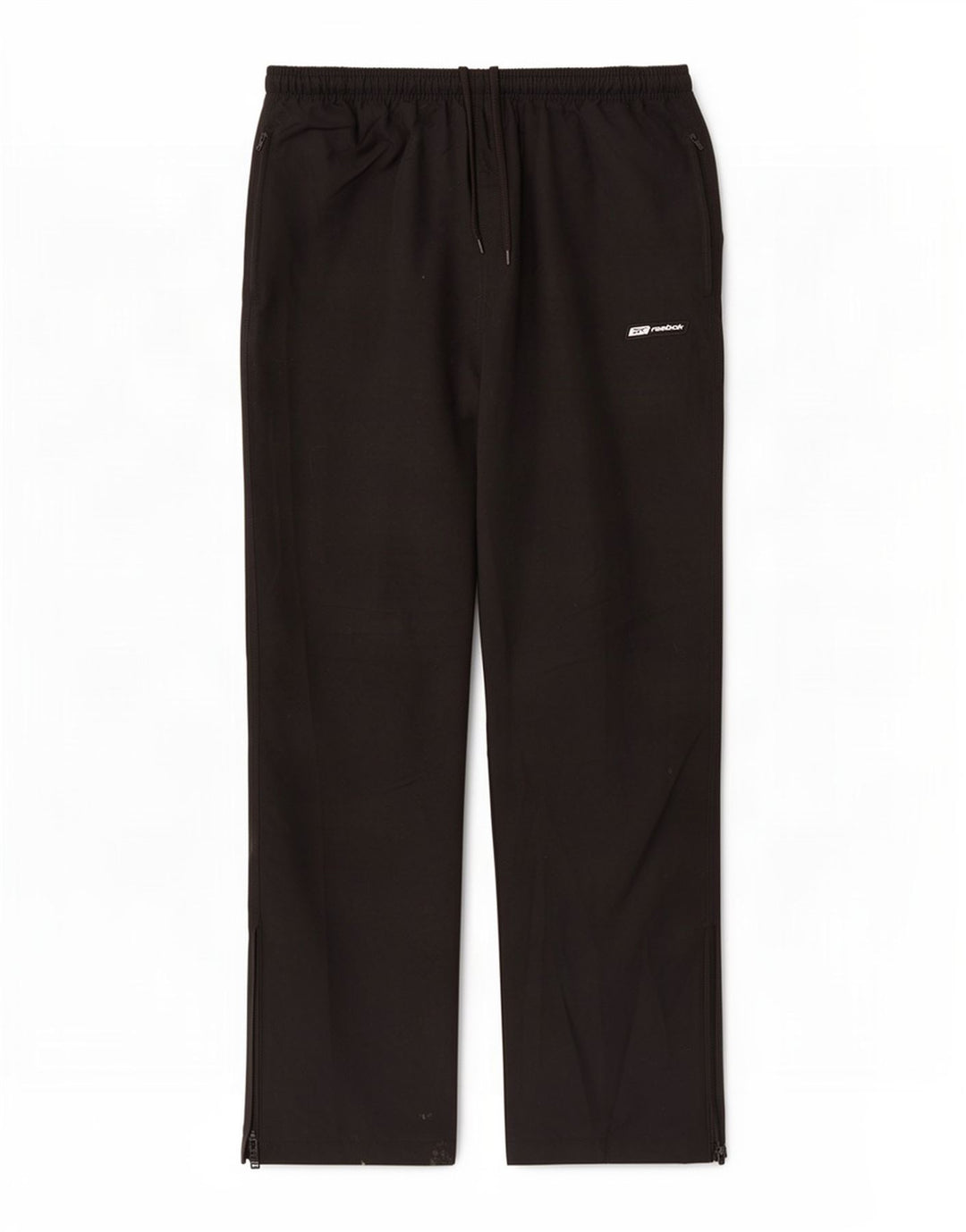 Reebok Mens Tracksuit Trousers Large Black Polyester