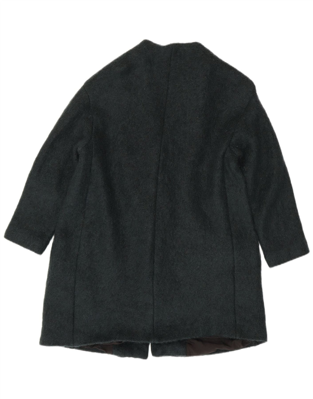 Zara Womens Double Breasted Coat UK 16 Large Green