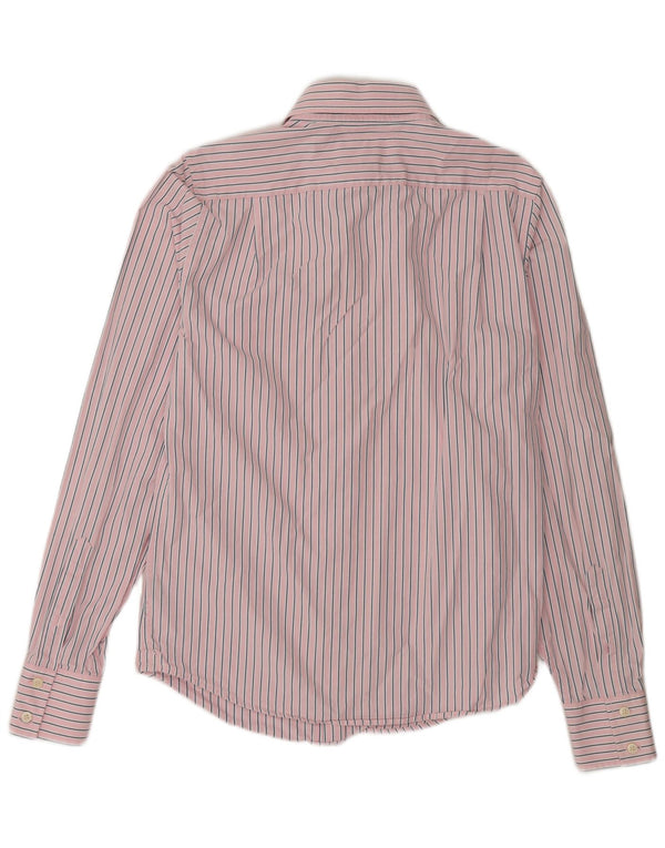 Abercrombie & Fitch Mens Muscle Shirt Small Pink Pinstripe Cotton