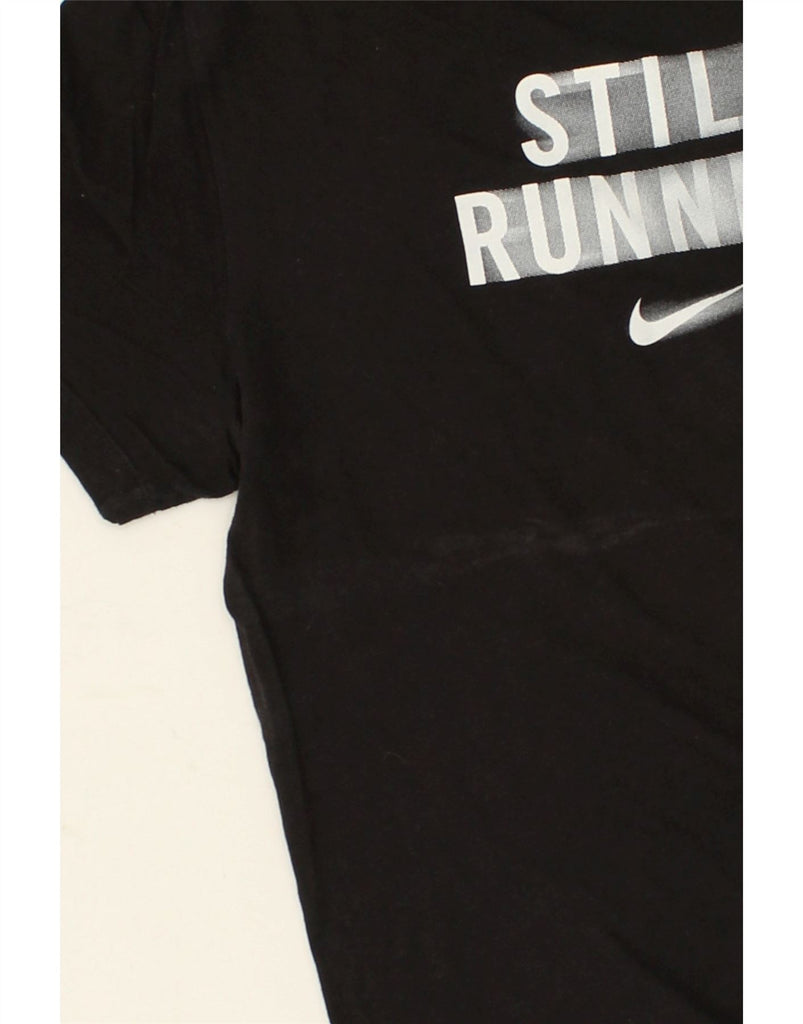 NIKE Mens Graphic T-Shirt Top Medium Black Cotton | Vintage Nike | Thrift | Second-Hand Nike | Used Clothing | Messina Hembry 