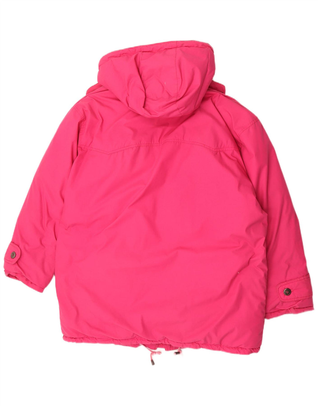 Etirel Womens Hooded Oversized Padded Jacket EU 42 Large Pink Polyester
