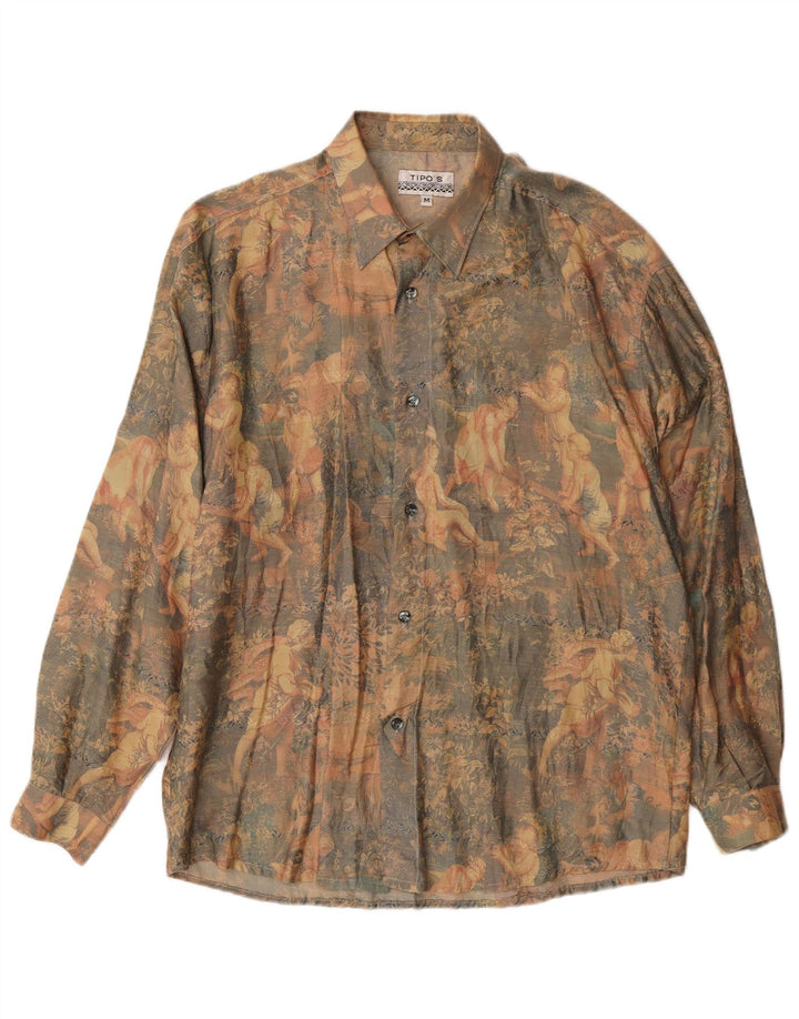 TIPO' S Mens Shirt Medium Multicoloured Floral
