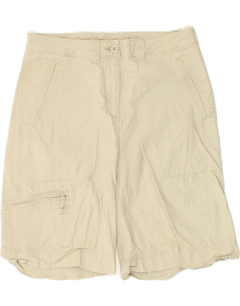 WOOLRICH Womens Chino Shorts US 8 Medium W30  Beige Cotton | Vintage Woolrich | Thrift | Second-Hand Woolrich | Used Clothing | Messina Hembry 