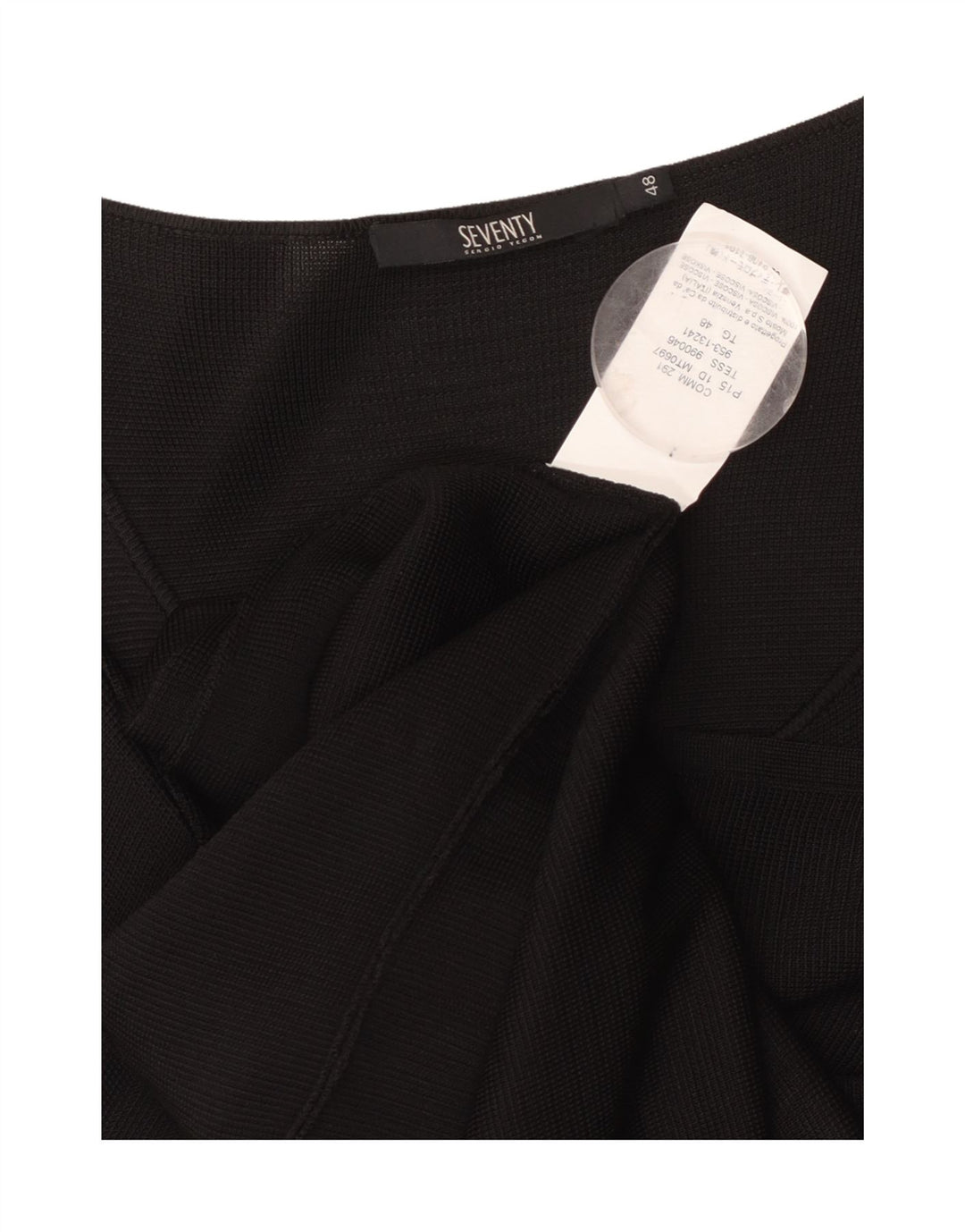 SEVENTY Womens Longline Cardigan Sweater IT 48 XL Black Viscose