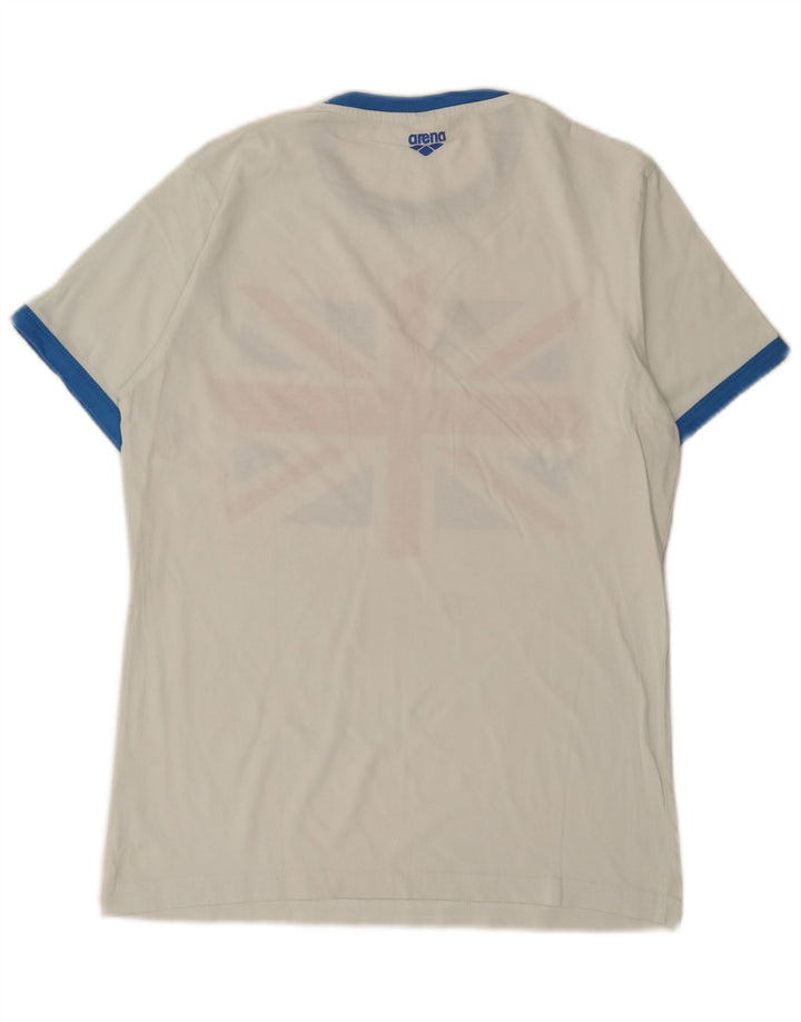 ARENA Womens Graphic T-Shirt Top UK 14 Large White
