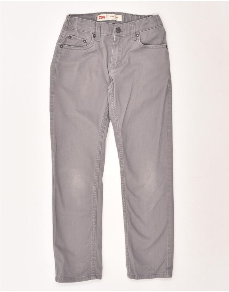 LEVI'S Boys 511 Slim Casual Trousers 7-8 Years W24 L22 Grey Cotton | Vintage Levi's | Thrift | Second-Hand Levi's | Used Clothing | Messina Hembry 