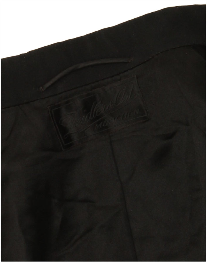 VINTAGE Mens Tailcoat Blazer Jacket UK 38 Medium Black