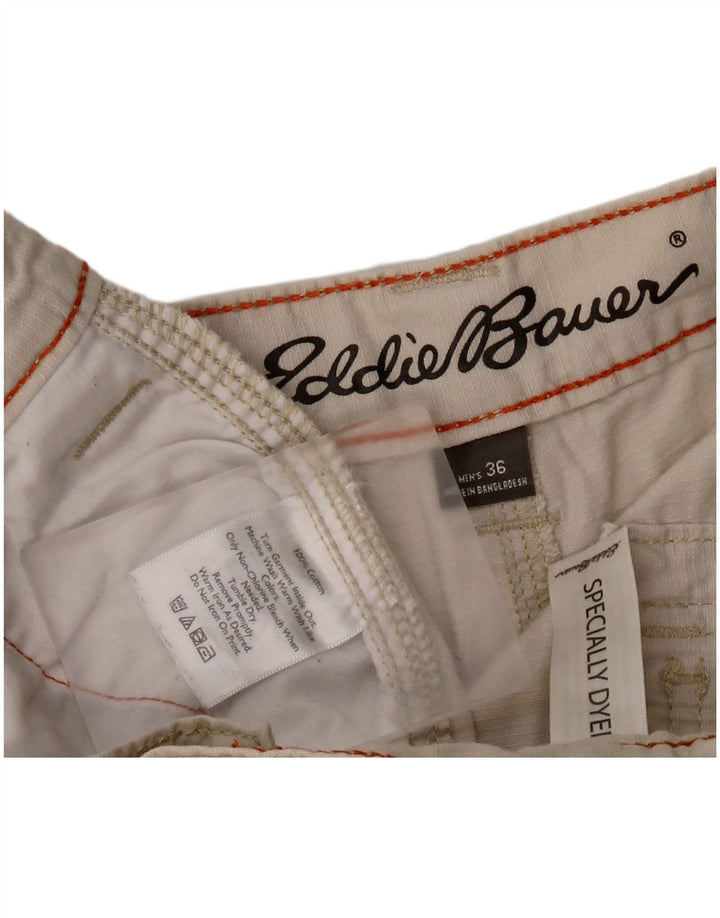 EDDIE BAUER Mens Cargo Shorts W36 Large Grey Cotton