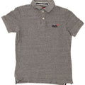 Superdry Mens Polo Shirt Medium Grey Flecked