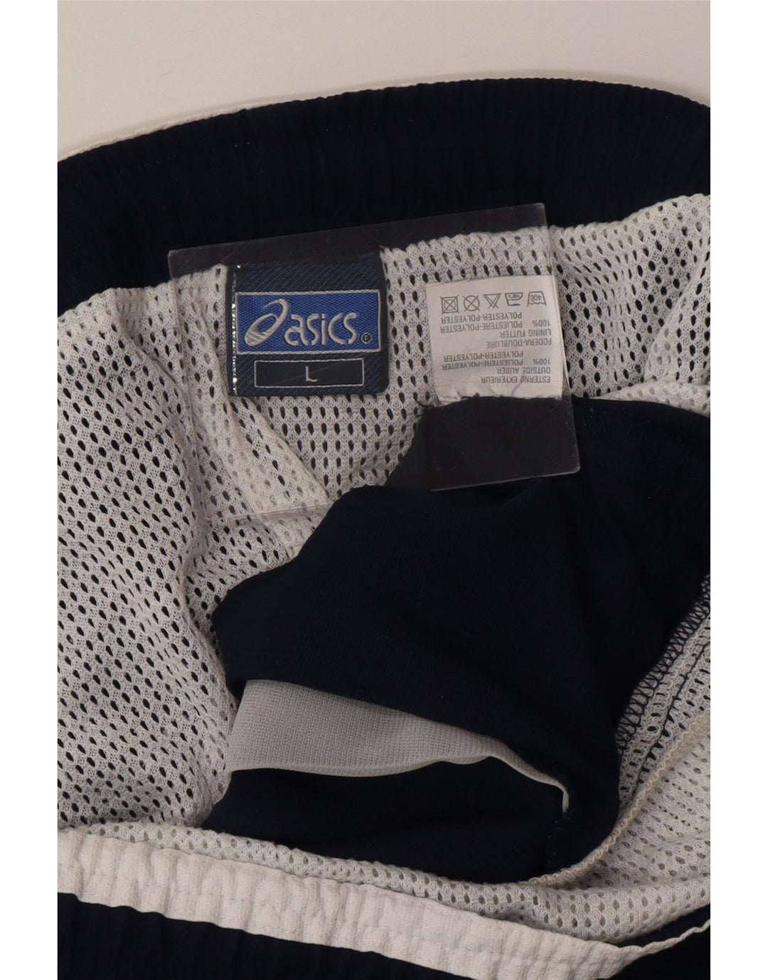 ASICS Mens Swimming Shorts Large  Navy Blue Polyester