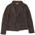 Marks & Spencer Womens Open Cardigan Sweater UK 20 2XL Black Flecked