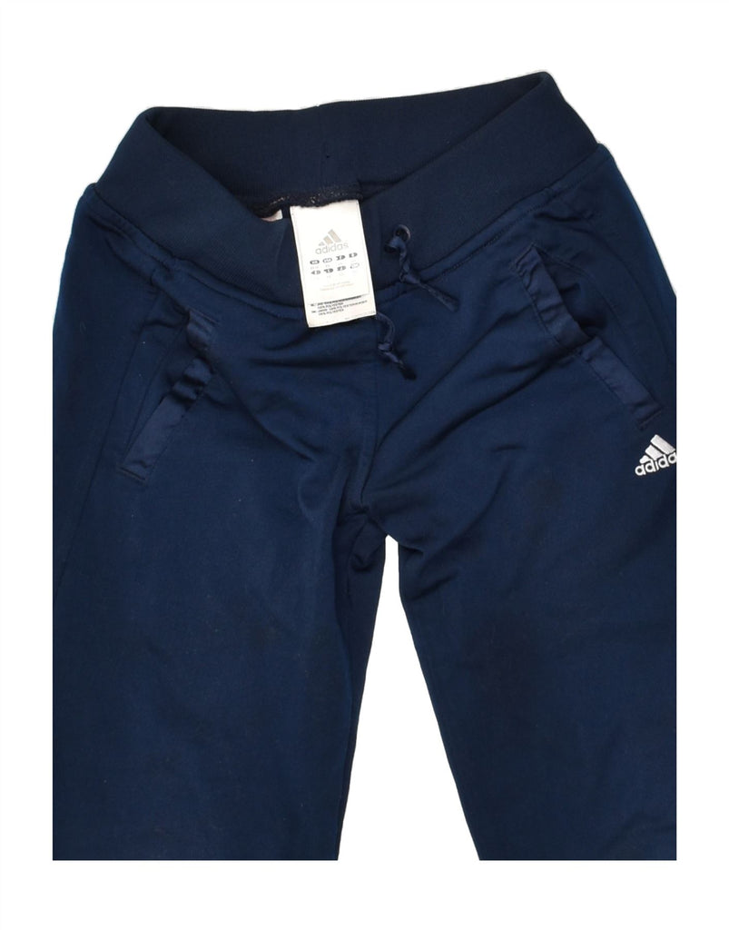 ADIDAS Girls Tracksuit Trousers 5-6 Years Navy Blue Polyester | Vintage Adidas | Thrift | Second-Hand Adidas | Used Clothing | Messina Hembry 