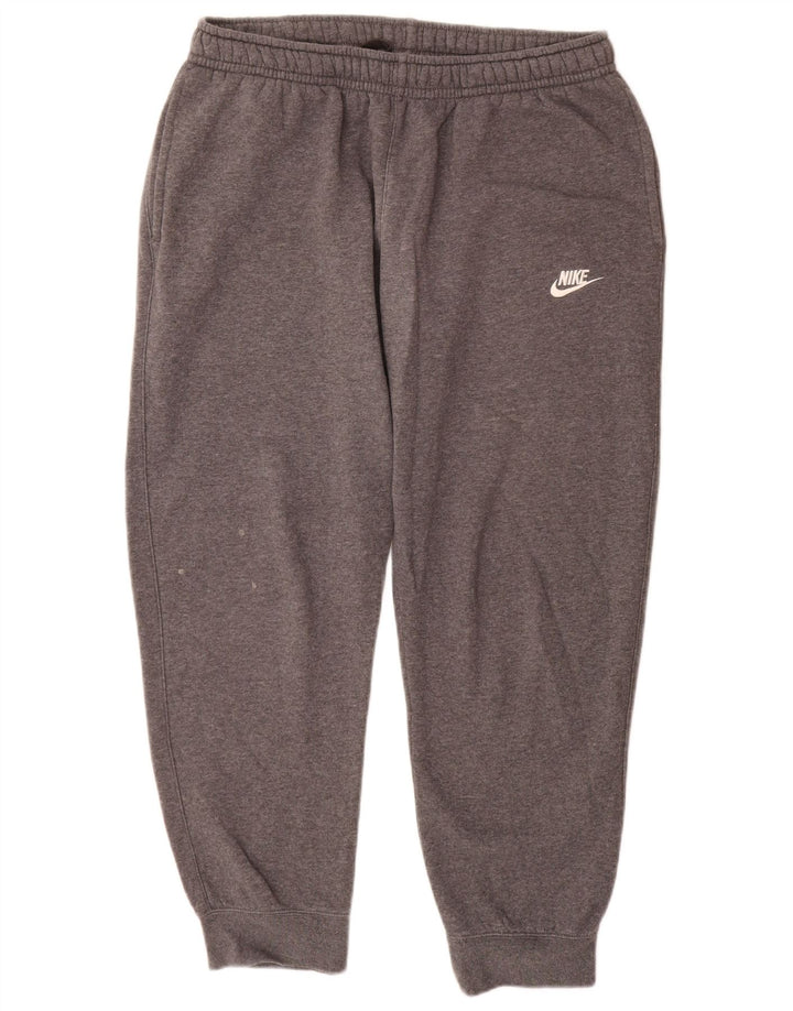 Nike Mens Tracksuit Trousers Joggers Large  Grey Cotton