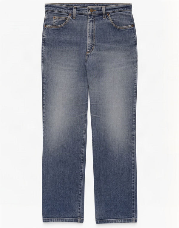 Lee Womens Straight Jeans W34 L32 Blue Cotton