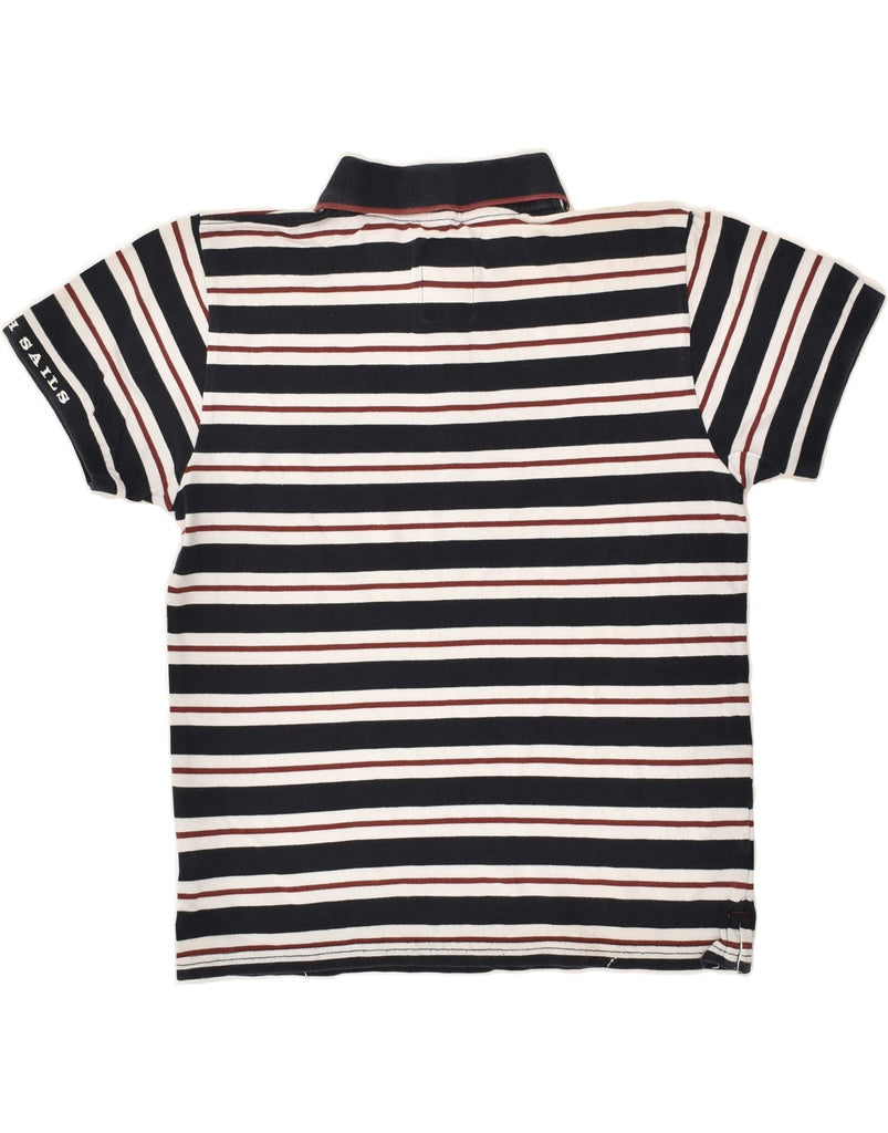 NORTH SAILS Mens Polo Shirt Medium Black Striped Cotton | Vintage North Sails | Thrift | Second-Hand North Sails | Used Clothing | Messina Hembry 