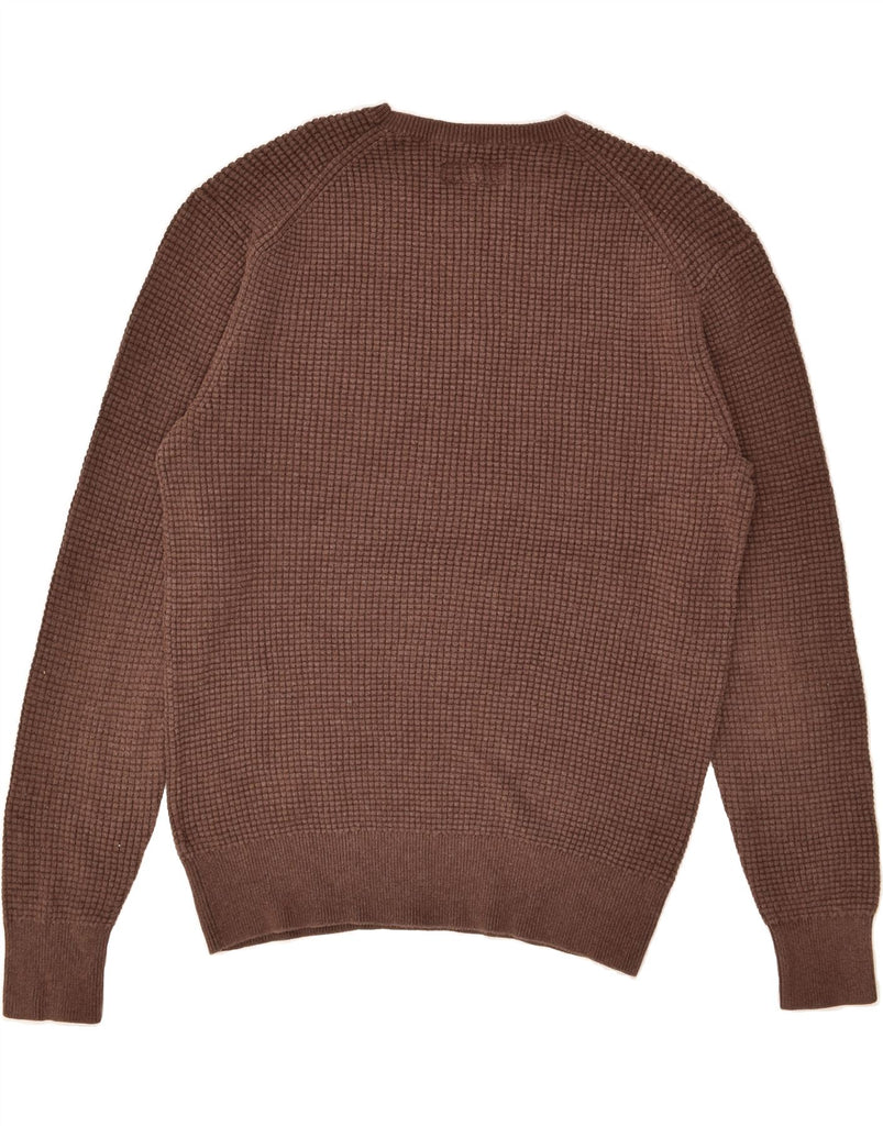 ALL SAINTS Mens Crew Neck Jumper Sweater Medium Brown Cotton | Vintage All Saints | Thrift | Second-Hand All Saints | Used Clothing | Messina Hembry 