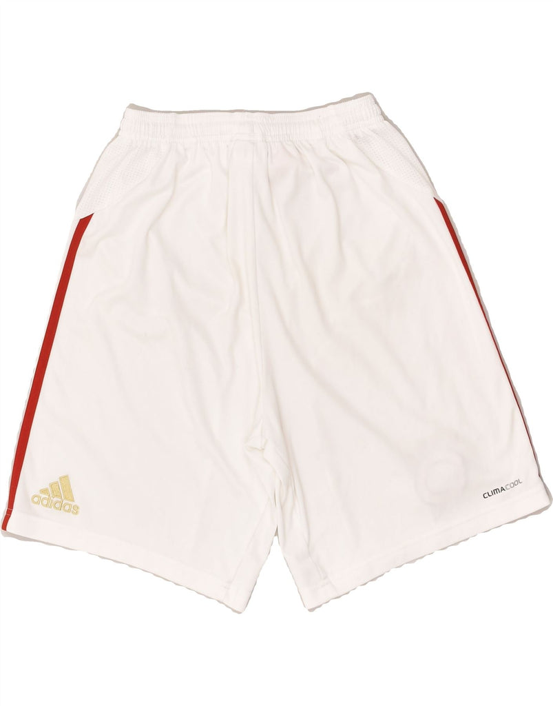 ADIDAS Boys Sport Shorts 13-14 Years White Polyester | Vintage Adidas | Thrift | Second-Hand Adidas | Used Clothing | Messina Hembry 