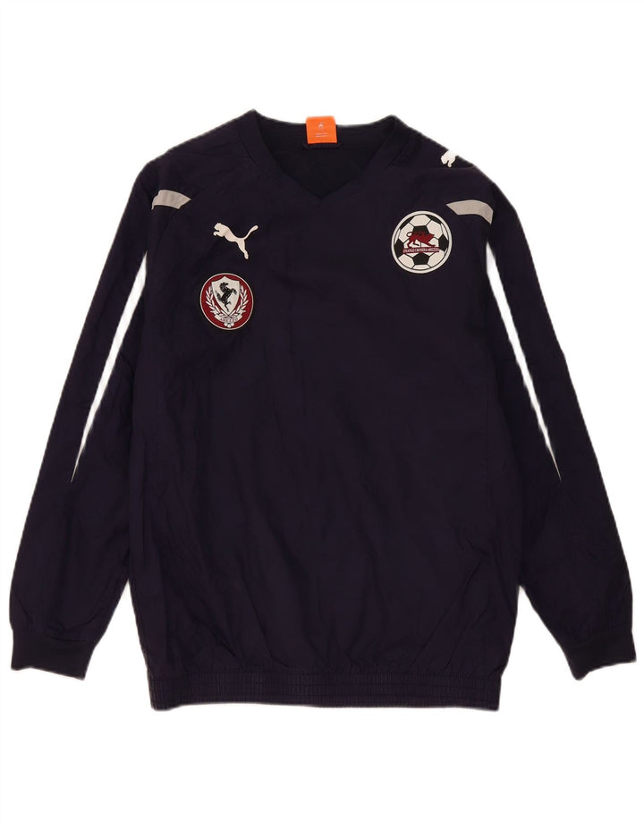 Puma Boys Sportiva Arezzo Pullover Tracksuit Top 13-14 Years Navy Blue
