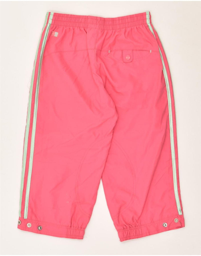 ADIDAS Girls Capri Tracksuit Trousers 11-12 Years Pink Polyester | Vintage Adidas | Thrift | Second-Hand Adidas | Used Clothing | Messina Hembry 