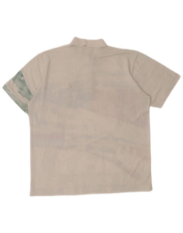 AUSTRALIAN L'ALPINA Mens Polo Shirt IT 40 Medium Off White