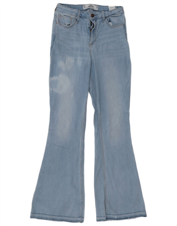 Hollister Womens Curvy High Rise Flared Jeans US 9 Medium W29 L33 Blue