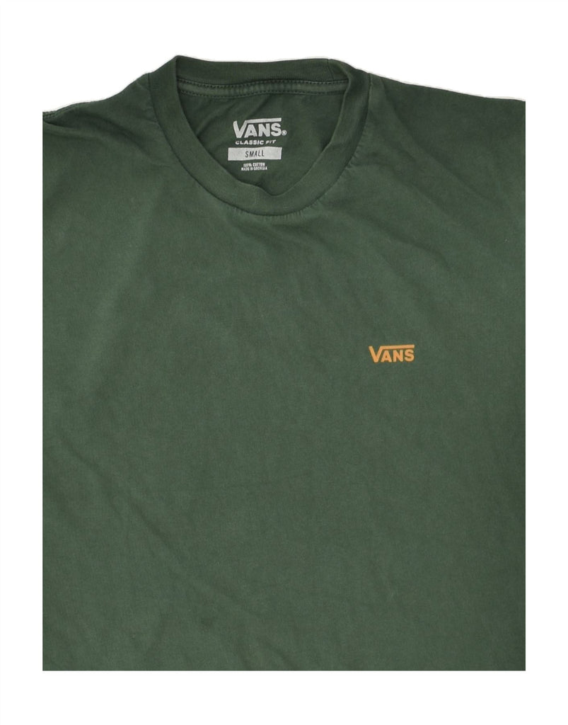 VANS Mens Classic Fit T-Shirt Top Small Green Cotton | Vintage Vans | Thrift | Second-Hand Vans | Used Clothing | Messina Hembry 