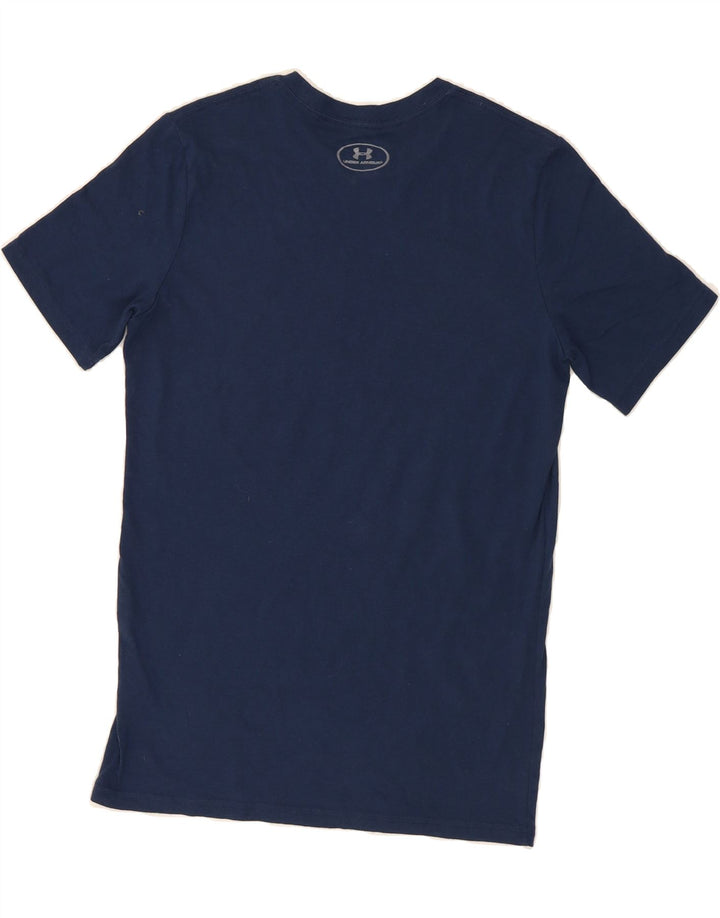 UNDER ARMOUR Mens T-Shirt Top Small Navy Blue Cotton Vintage Under Armour and Second-Hand Under Armour from Messina Hembry 