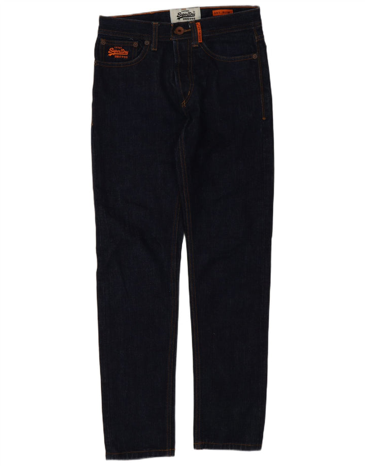 Superdry Womens Slim Jeans W28 L30 Navy Blue Cotton