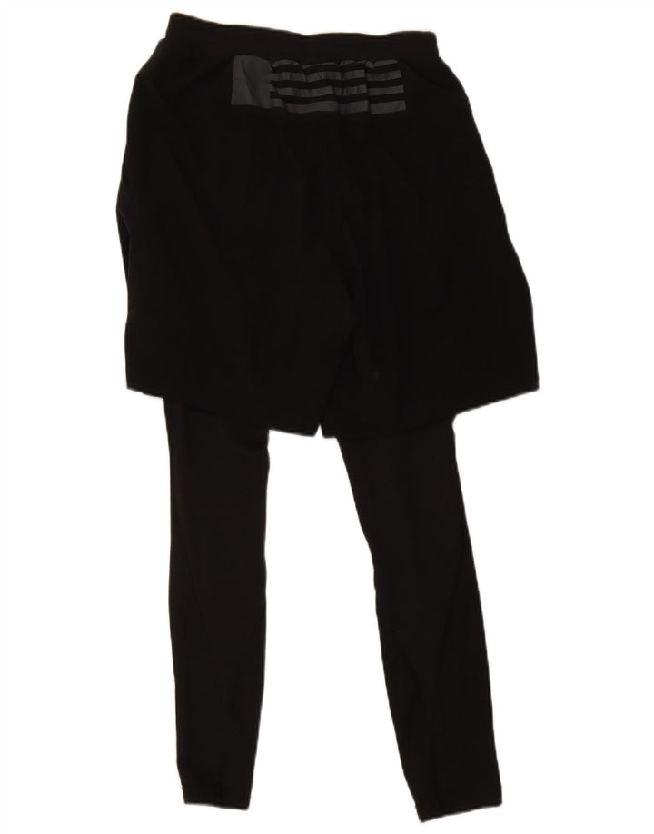 Adidas Womens Leggings UK 10 Small  Black Polyester