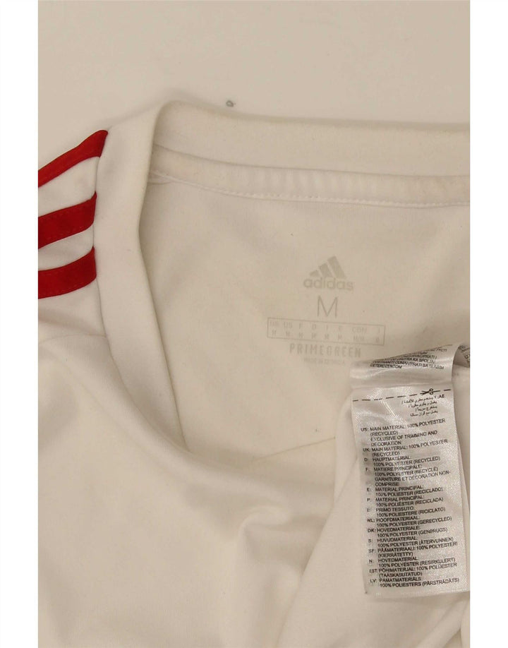 Adidas Mens Aeroready T-Shirt Top Medium White Polyester
