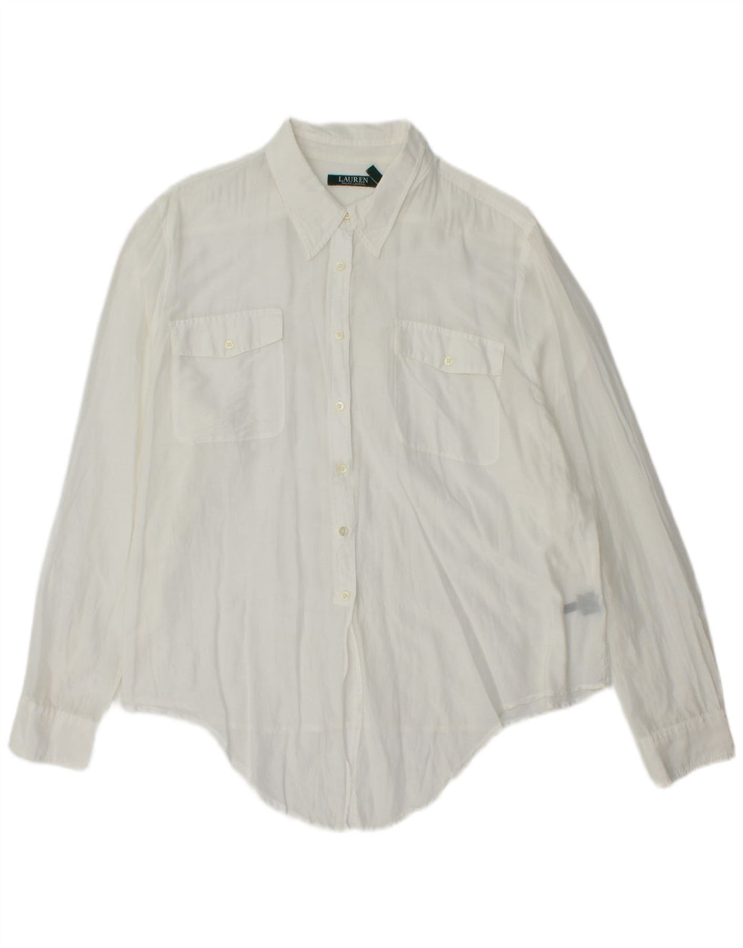 Ralph Lauren Womens Shirt Blouse UK 20 2XL White Cotton