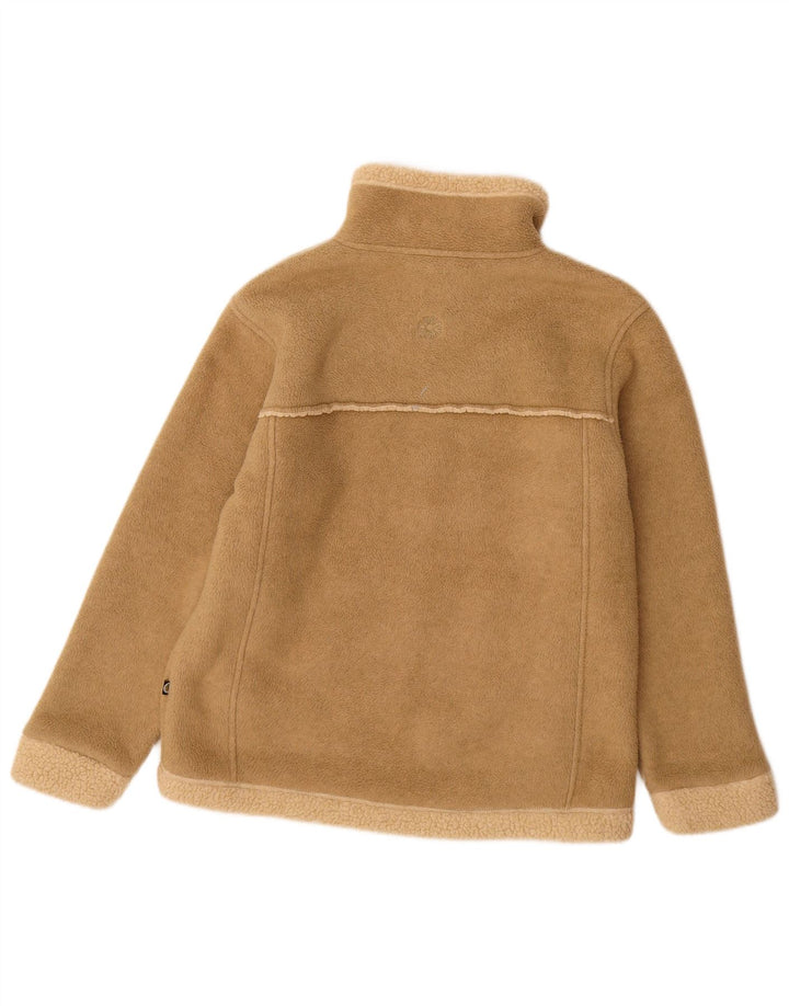 RODEO Womens Fleece Jacket UK 10 Small  Beige Polyester