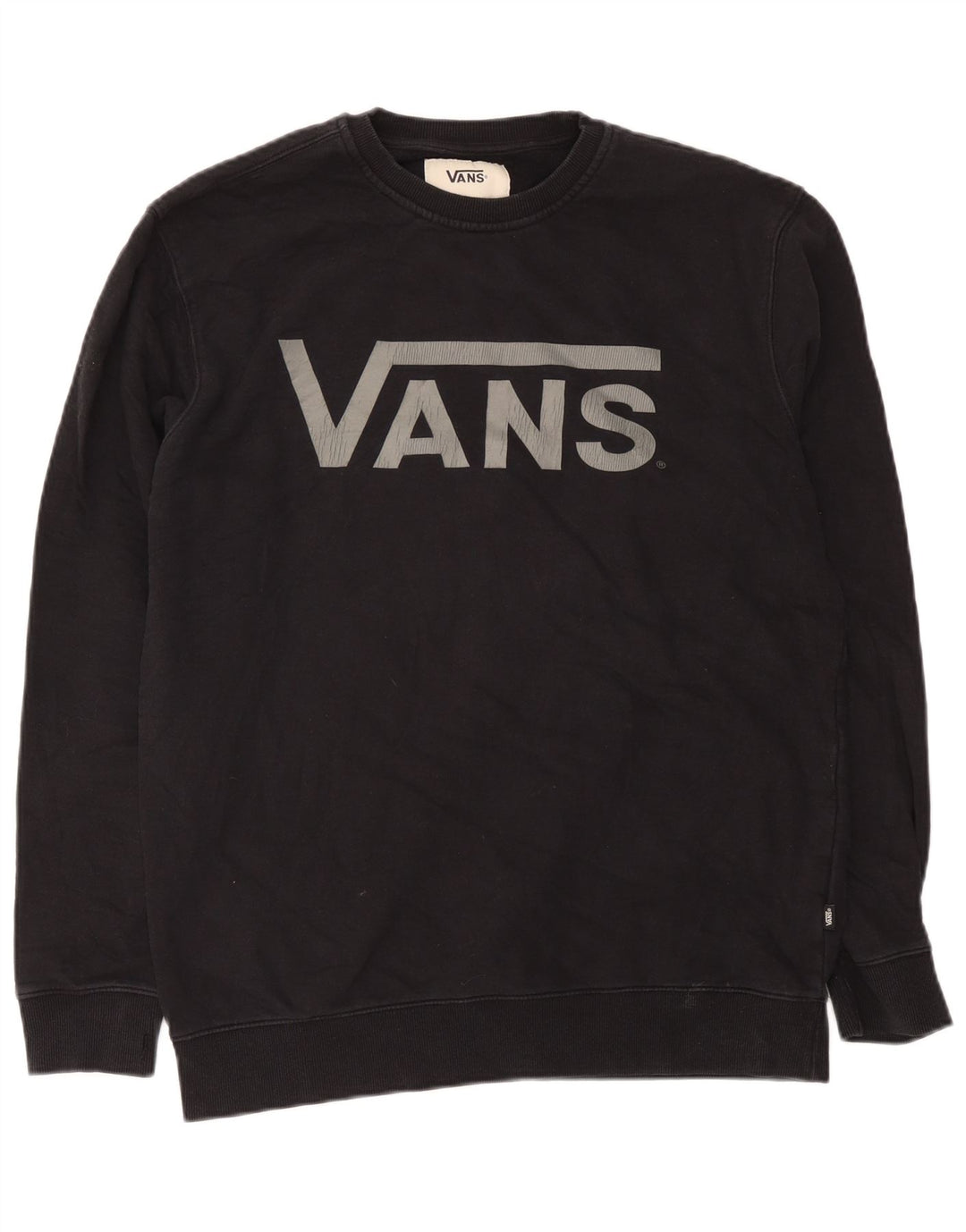 Vans Mens Graphic Sweatshirt Jumper XL Black Cotton